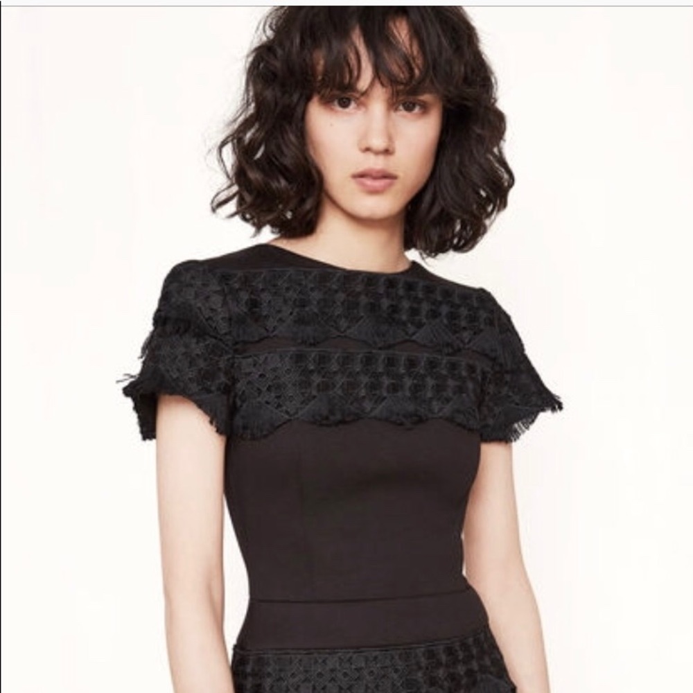 Maje Romelie black dress, size 3, thick material